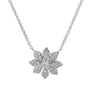 Diamond Flower Necklace